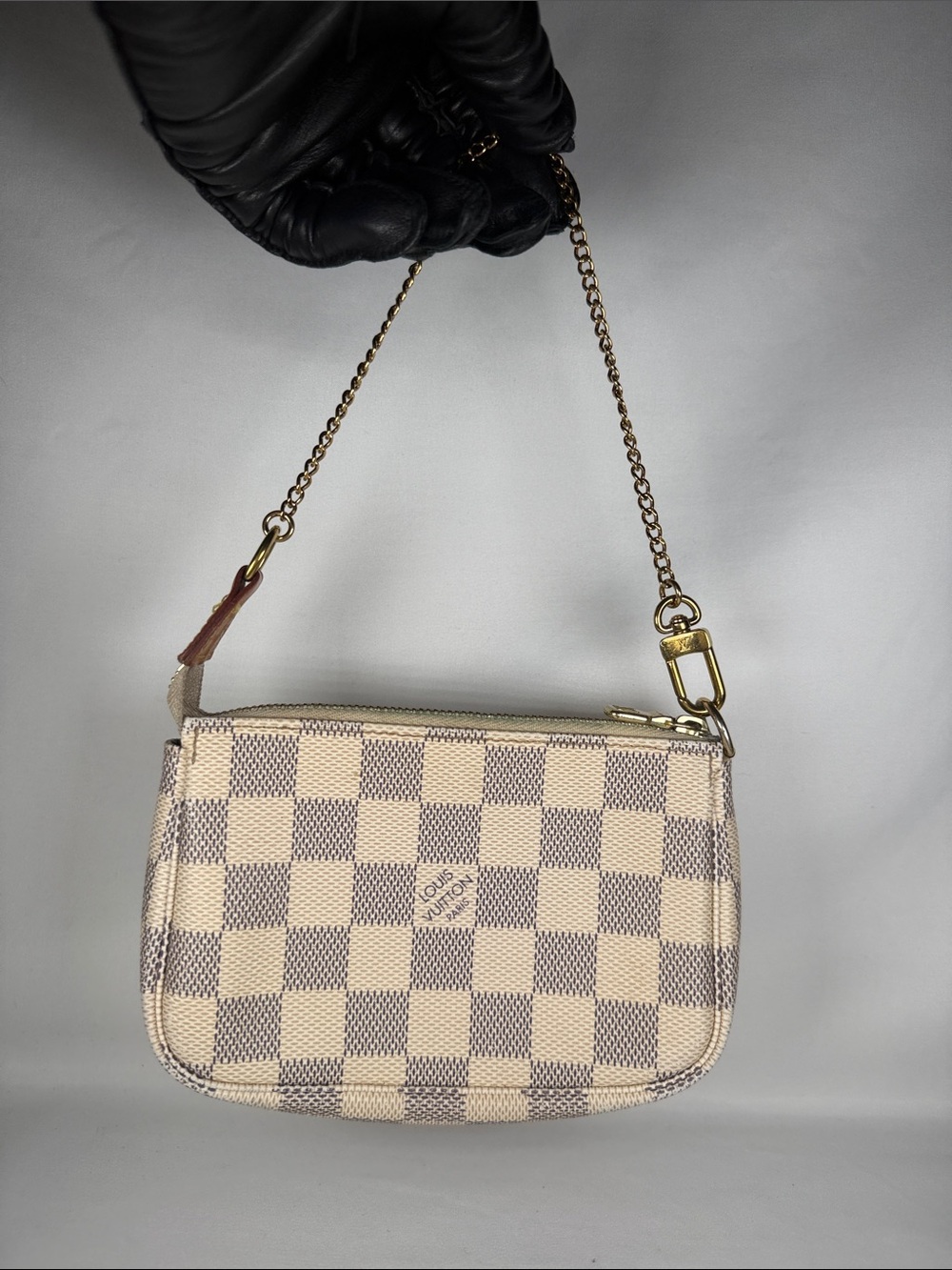 Authentic Louis Vuitton Damier Azur Mini Pochette